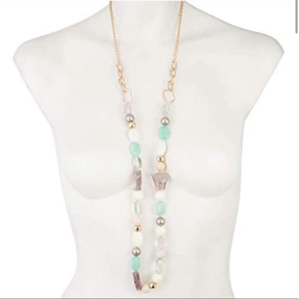 NWT Alexis Bittar Beaded Link Strand Necklace
